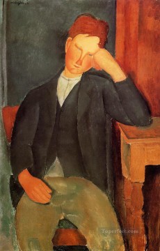 Amedeo Modigliani Painting - the young apprentice Amedeo Modigliani